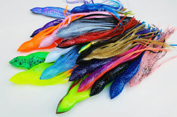 Lure Skirts 7.5. BULK Pack of 42 trolling lure skirts - Escapin Tackle