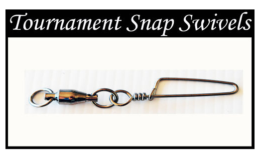 6 Tournament Snap Swivels. Pack of 10. Suits 10-24kg tackle - Escapin Tackle